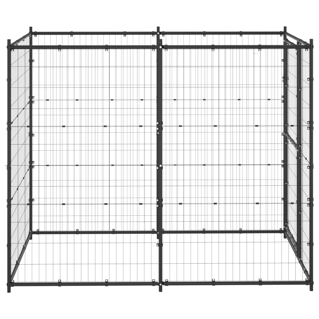 Vidaxl hondenkennel voor buiten 110x220x180 cm staal