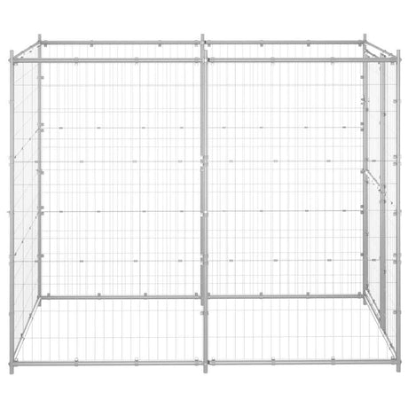 Vidaxl hondenkennel voor buiten 110x220x180 cm gegalvaniseerd staal