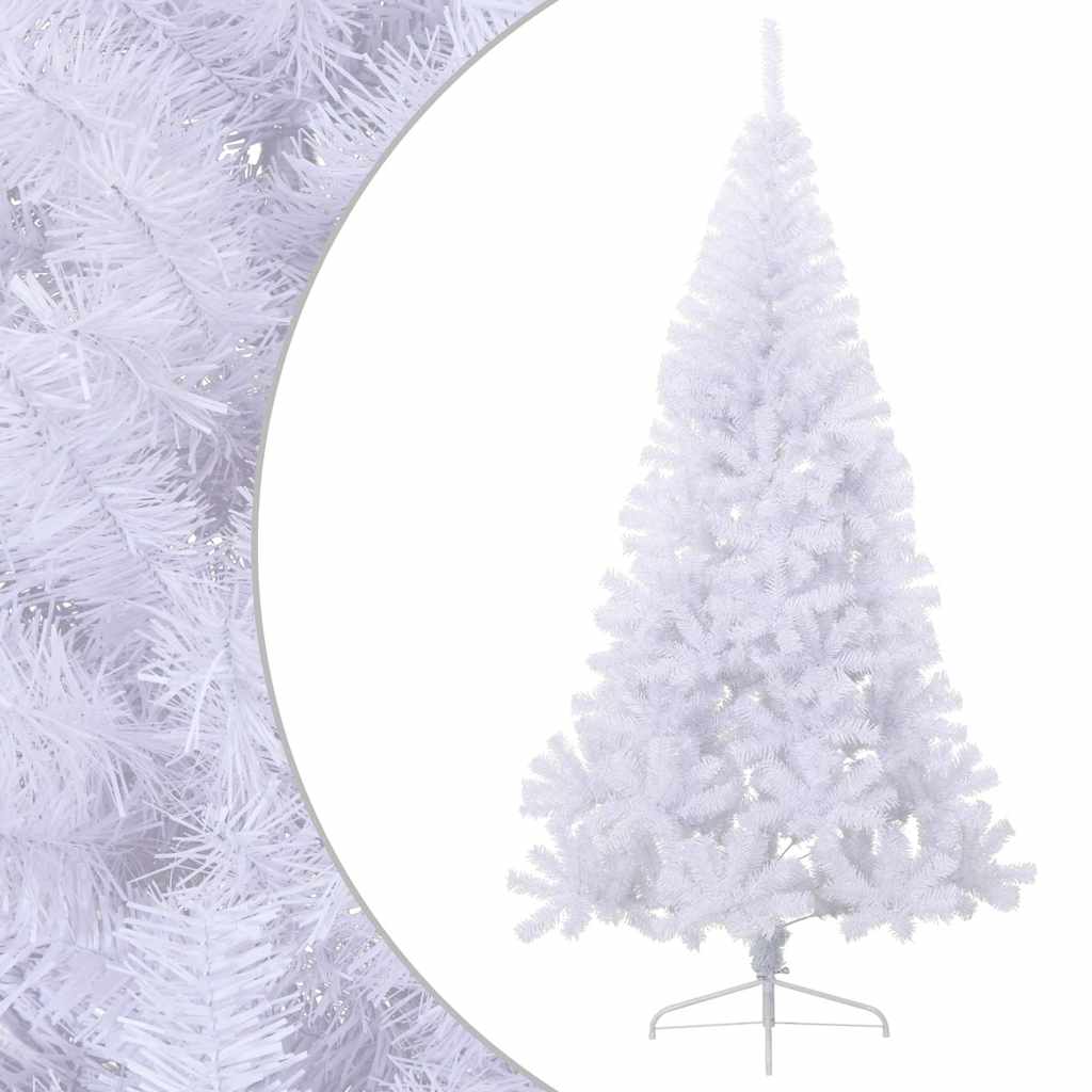 Vidaxl kunstkerstboom met standaard half 180 cm pvc wit