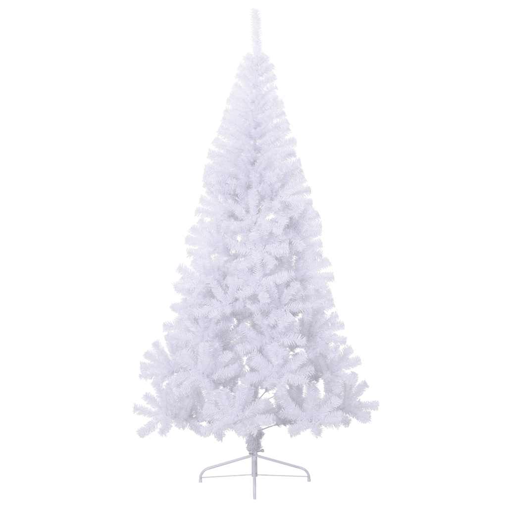 Vidaxl kunstkerstboom met standaard half 180 cm pvc wit