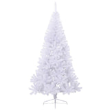 Vidaxl kunstkerstboom met standaard half 180 cm pvc wit