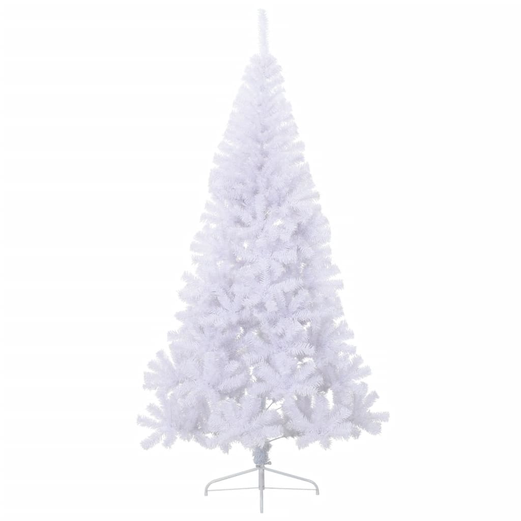 Vidaxl kunstkerstboom met standaard half 210 cm pvc groen