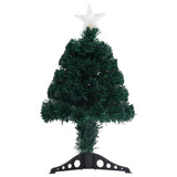 Vidaxl voorverlichte kerstboom met standaard en led 64 cm glasvezel