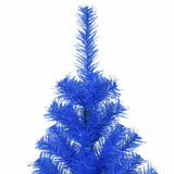 VidaXL Kunstkerstboom met standaard 240 cm PVC blauw