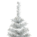 VidaXL Kunstkerstboom met standaard 240 cm PET zilverkleurig