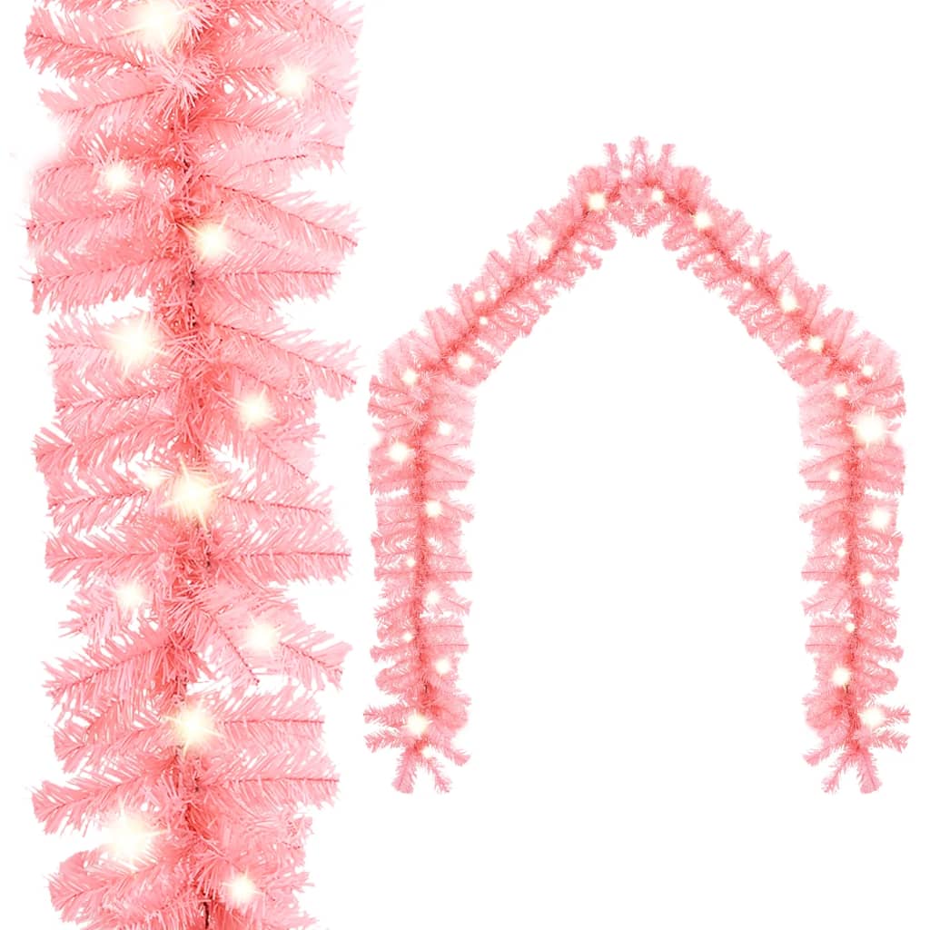 Vidaxl kerstslinger met led-lampjes 5 m roze