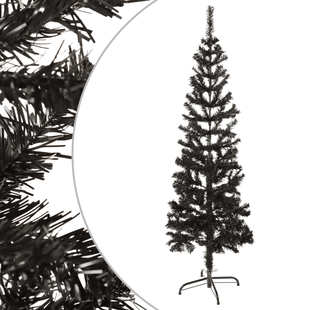 VidaXL Kerstboom smal 120 cm zwart