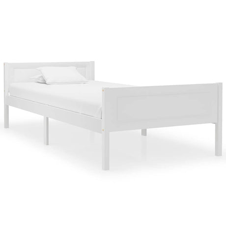 Vidaxl bedframe massief grenenhout wit 100x200 cm