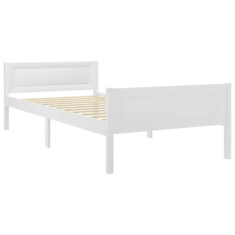 Vidaxl bedframe massief grenenhout wit 100x200 cm