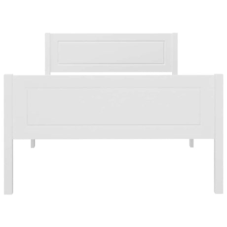 Vidaxl bedframe massief grenenhout wit 100x200 cm