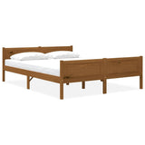 Vidaxl bedframe massief grenenhout honingbruin 140x200 cm