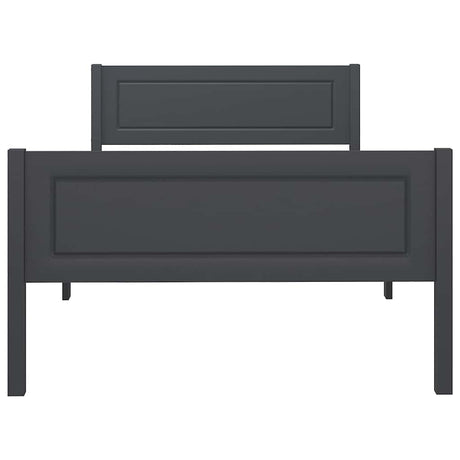 Vidaxl bedframe massief grenenhout grijs 100x200 cm