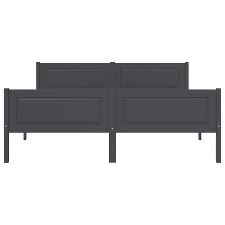 Vidaxl bedframe massief grenenhout grijs 120x200 cm