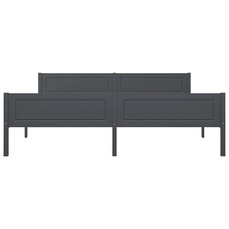 Vidaxl bedframe massief grenenhout grijs 180x200 cm