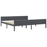 Vidaxl bedframe massief grenenhout grijs 200x200 cm