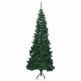 Vidaxl kunstkerstboom hoek 210 cm pvc groen