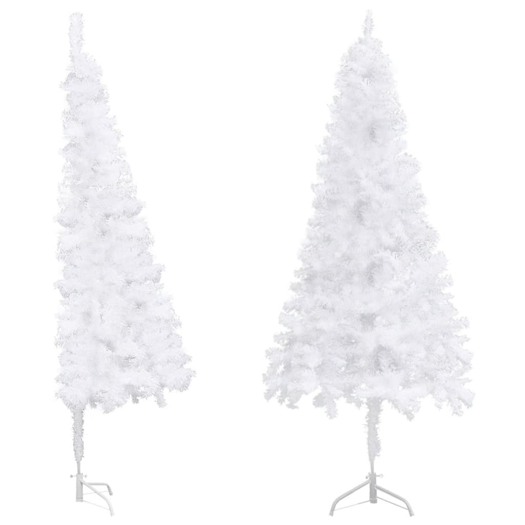 Vidaxl kunstkerstboom hoek 150 cm pvc wit