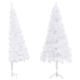 Vidaxl kunstkerstboom hoek 150 cm pvc wit