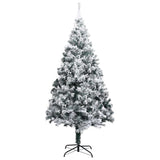 VidaXL Kunstkerstboom met sneeuwvlokken 300 cm PVC groen