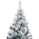 VidaXL Kunstkerstboom met sneeuwvlokken 300 cm PVC groen