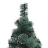 Vidaxl kunstkerstboom met standaard 210 cm pet groen