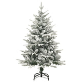 VidaXL Kunstkerstboom met sneeuw 120 cm PVC en PE groen