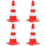 Vidaxl verkeerskegels 4 st reflecterend 50 cm rood en wit