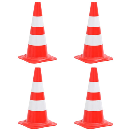 Vidaxl verkeerskegels 4 st reflecterend 50 cm rood en wit
