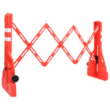 Vidaxl verkeersbarrières inklapbaar 210x50x105 cm rood