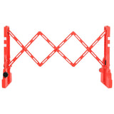 Vidaxl verkeersbarrières inklapbaar 210x50x105 cm rood