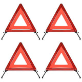 Vidaxl gevarendriehoeken 4 st 56,5x36,5x44,5 cm rood