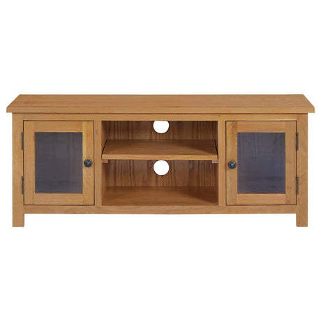 Vidaxl tv-meubel 110x35x44 cm massief eikenhout