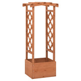 Vidaxl latwerkplantenbak met boog 49x39x117 cm vurenhout
