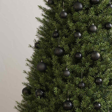 Vidaxl 100-delige kerstballenset zwart