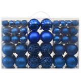 Vidaxl 100-delige kerstballenset blauw