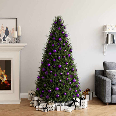 Vidaxl 100-delige kerstballenset paars