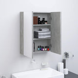 Vidaxl badkamerkast met spiegel 60x15x75 cm mdf betongrijs