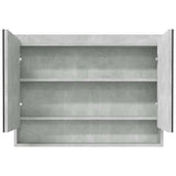 Vidaxl badkamerkast met spiegel 80x15x60 cm mdf betongrijs