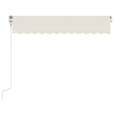 Vidaxl luifel handmatig uittrekbaar 350x250 cm crèmekleurig