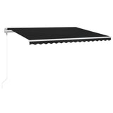 VidaXL Luifel automatisch met LED en windsensor 400x300 cm antraciet
