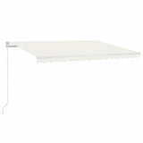 VidaXL Luifel automatisch met LED en windsensor 450x300 cm crèmekleur