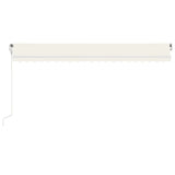 VidaXL Luifel automatisch uittrekbaar 500x300 cm crèmekleurig