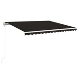 VidaXL Luifel automatisch uittrekbaar 400x350 cm antracietkleurig