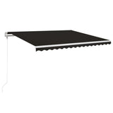 VidaXL Luifel automatisch uittrekbaar 450x350 cm antracietkleurig