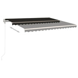VidaXL Luifel automatisch uittrekbaar 450x350 cm antracietkleurig