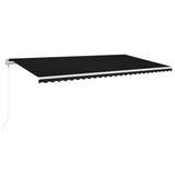 VidaXL Luifel automatisch uittrekbaar 600x350 cm antracietkleurig