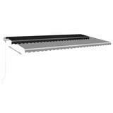 VidaXL Luifel automatisch uittrekbaar 600x350 cm antracietkleurig