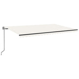 VidaXL Luifel automatisch uittrekbaar 500x300 cm crèmekleurig
