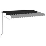 VidaXL Luifel automatisch met LED en windsensor 450x350 cm antraciet