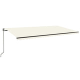 VidaXL Luifel automatisch uittrekbaar 600x350 cm crèmekleurig